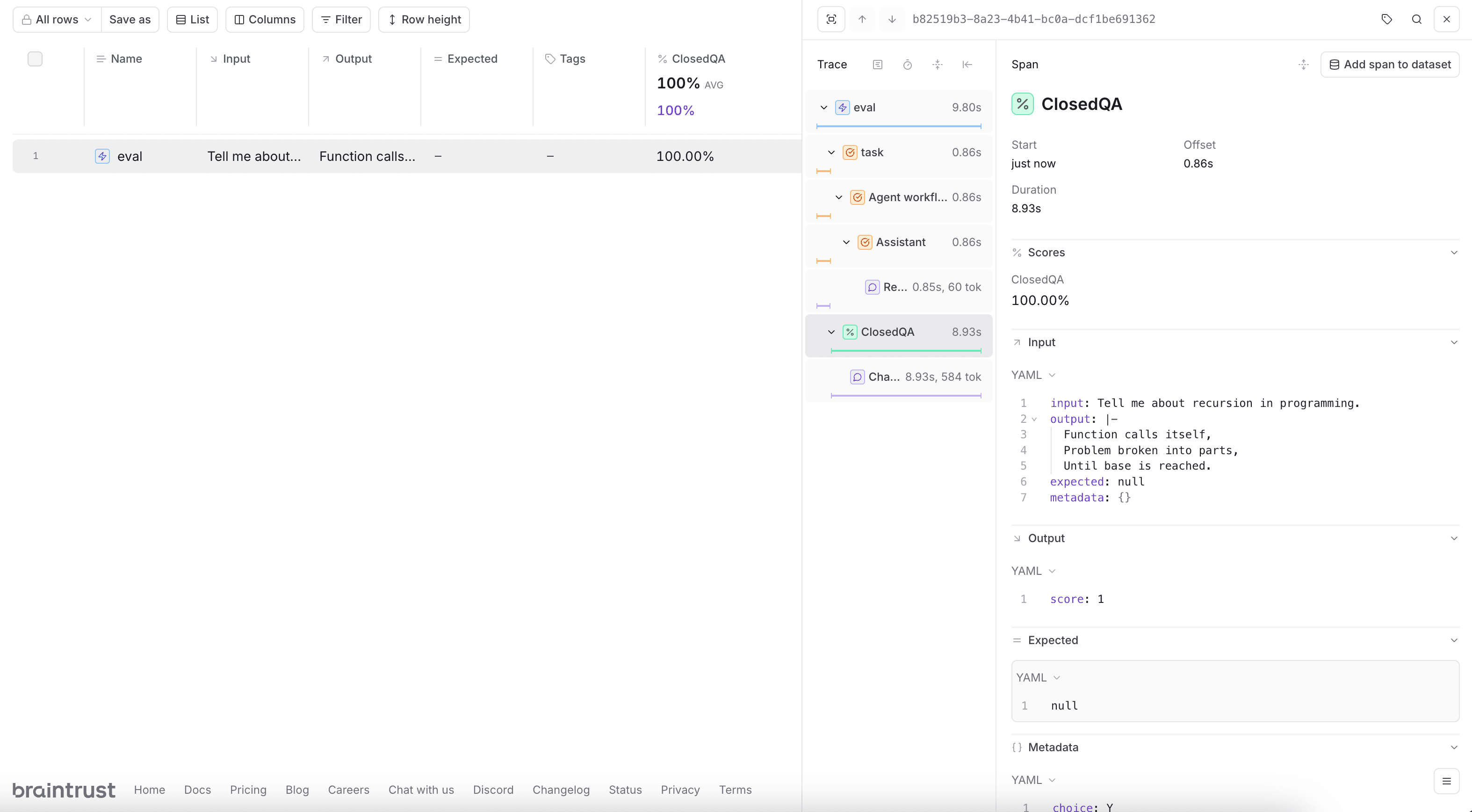 OpenAI Agents SDK Eval
