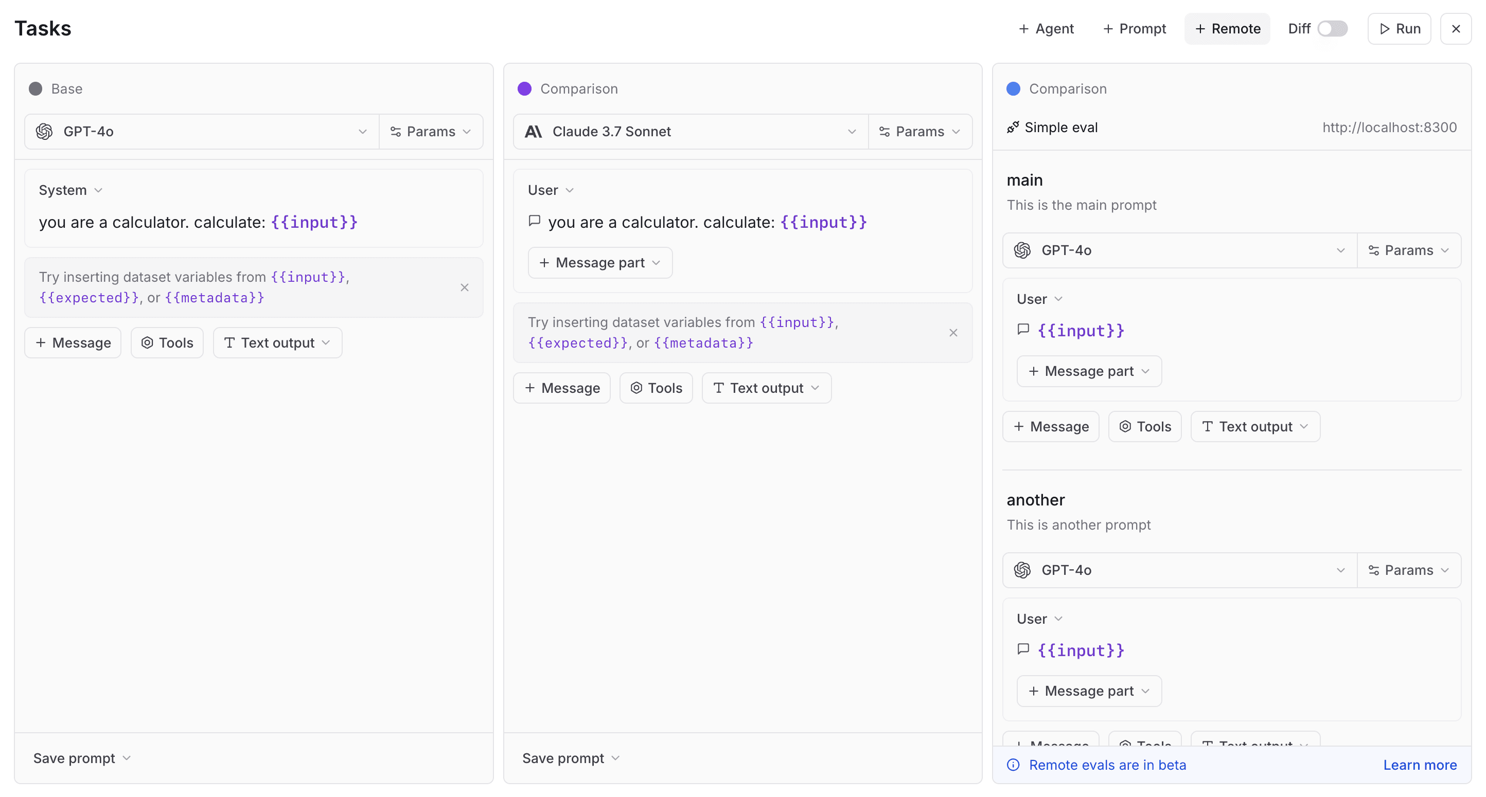 Remote eval in playground